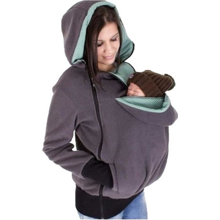 Manteau porte-bébé, femme enceinte et enceinte, kangourou, chaud