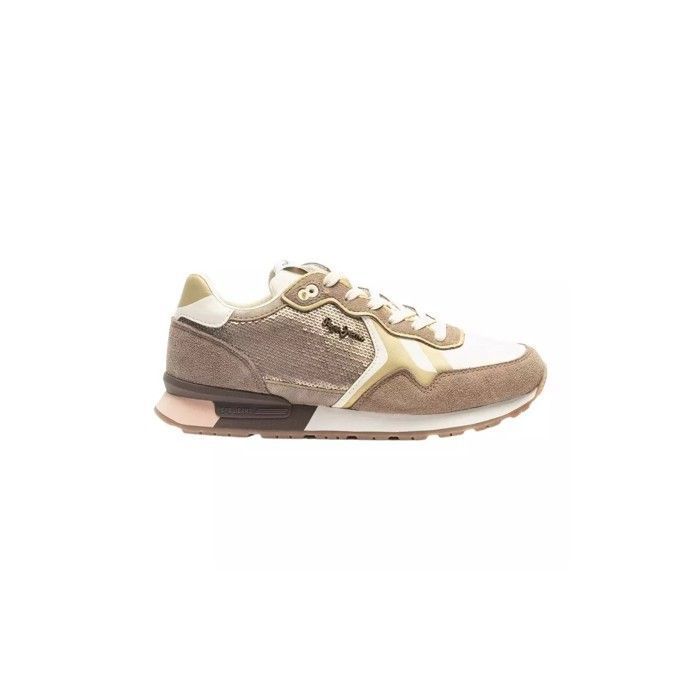 519 Baskets PEPE JEANS BRIT SEQUINS W Pepe Jeans 847-SAND BEIGE PLS40009