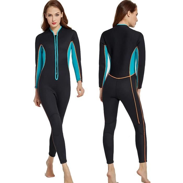 Combinaison Néoprène 3 Mm Femme – Fermeture YKK, UV 50+, Manches Longues, Pour Plongée, Surf, Paddle – Rose, Tailles Sur Mesure