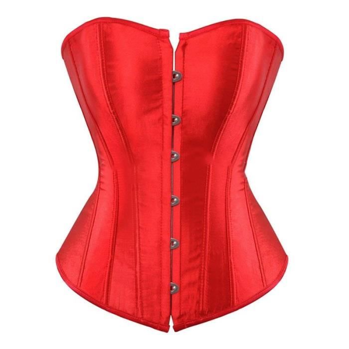 Bustier femme,Body Satin Corsets Et Bustiers Haut Grande Taille Sexy