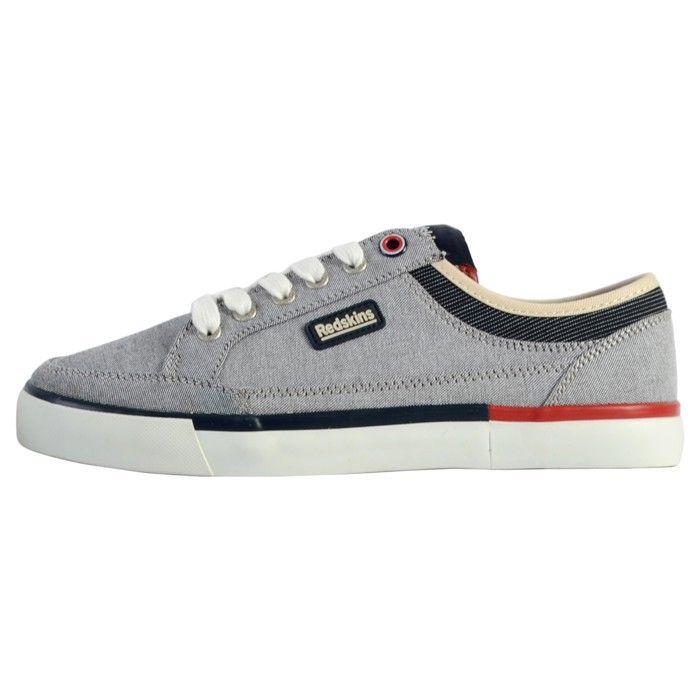 Redskins Baskets Basses - REDSKINS - Ref 56948 - Gris - Toile - Confort et Tendance