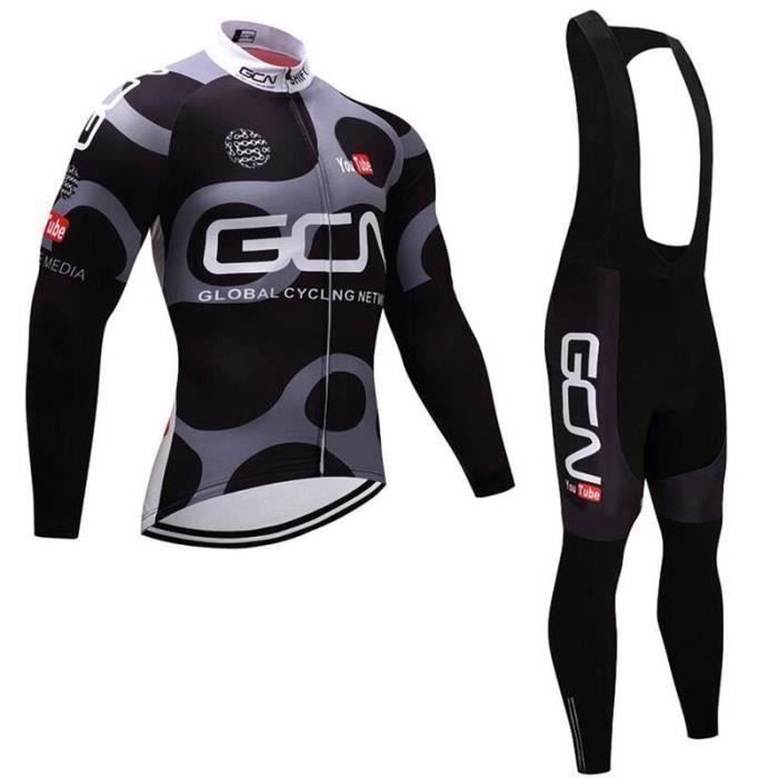 Maillot Cyclisme Homme JPOJPO - Manches Longues - Respirant - Séchage Rapide