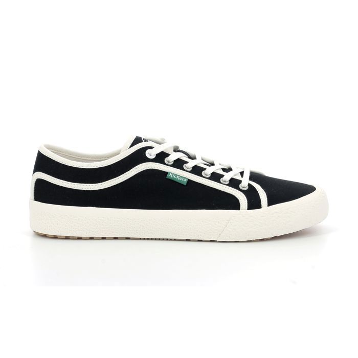 KICKERS ARVEIL - Scarpe Da Ginnastica Basse In Tela Unisex, Colore Noir/Blanc, Taglia 42 EU - 4