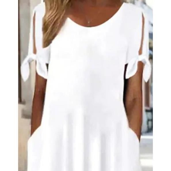 ROBE Bretelles longueur moyenne femmes robes printemps - ?�t?� nouveau discount robe de couleur 