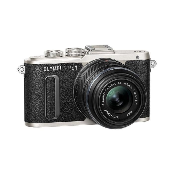Photo de appareil-photo-hybride-olympus-pen-e-pl8-noir-14-42-powerzoom-noir-40-150