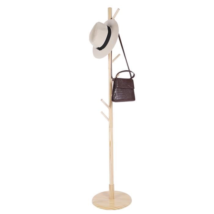 Dioche Porte-Manteau De Sol Élégant Blanc 36x169 Cm - 8 Crochets Solides Pour Vêtements, Sacs Et Écharpes - Idéal Entrée Et Couloir