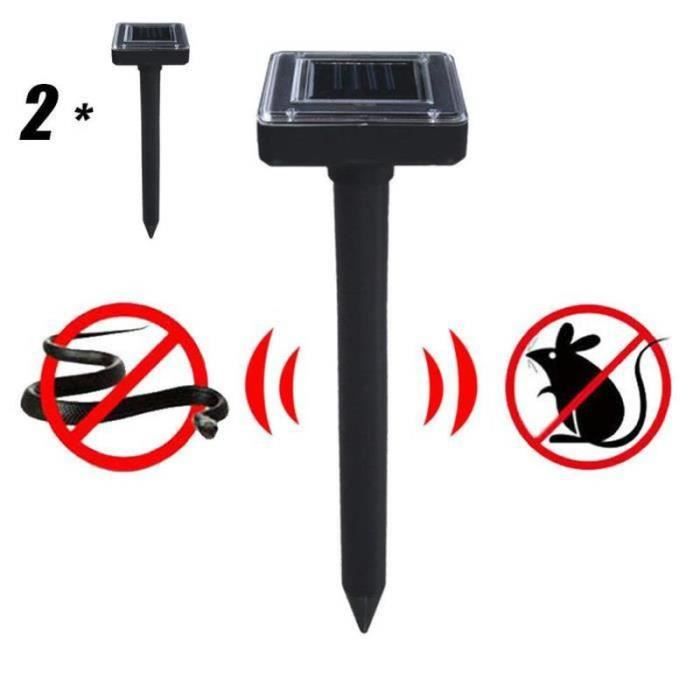Détecteur Mouvement 9m Solaire Répulsif Ultrasons Solaire OUTIROR - Anti-nuisibles Sans Fil 9m Portée Anti Nuisibles Jardin Sans Fil