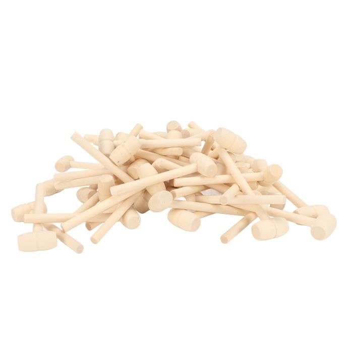 Kisangel – Lot De 3 Marteaux Jouets En Bois – Poignée Ergonomique – Dès 3 Ans