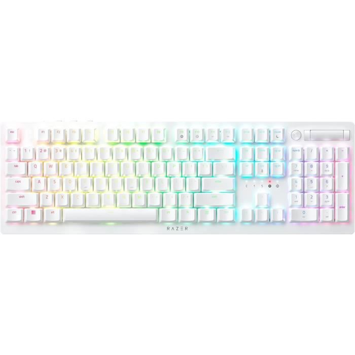 Razer DeathStalker V2 Pro Switches Violets Clavier Gamer Optique Sans Fil à Profil Bas Switches Optiques Clicky Sans Fil HyperSpeed Bluetooth 5.0 Clavier US | - vue 8