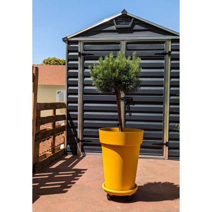 Bac à fleurs RIVIERA SOLEILLA Plastique Hauteur 53 cm - vue 2