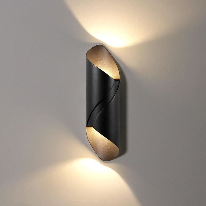 Hawee 10w Imperméable Moderne Applique Murale Led Lampe Murale Up Down Aluminium Leche Murs Led Interieur Exterieur Pour Salle De Bains Escalier Salon