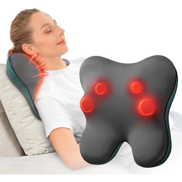 Masseur Cervical ALLJOY Avec Chauffage - Pour Dos, Cou, épaules - Dimensions 40x18x18 Cm - Neuf