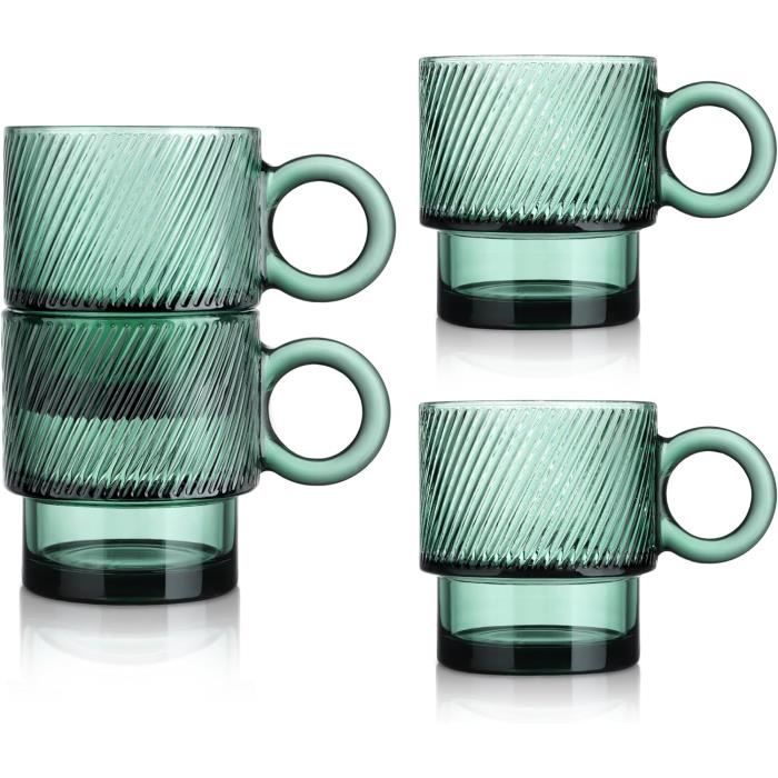 Lot De 8 Tasses à Expresso Céramique Avec Poignées 3D Animaux - Motif Animalier Sauvage, Occasion