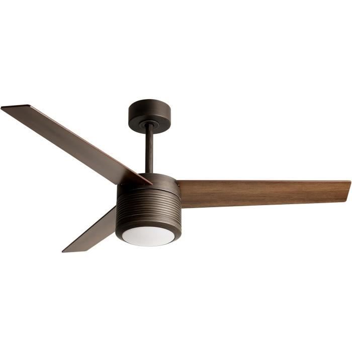 Ventilateur de Plafond Moderne Tilda Brass 132 cm avec Lumière LED