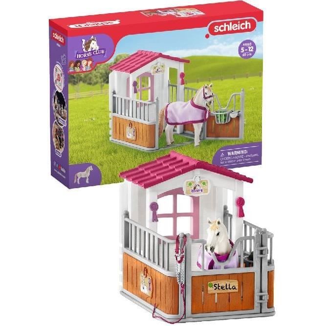 Box avec jument Lusitanienne coffret schleich avec 12 éléments dont 1 cheval schleich inclus coffret figurines pour enfants dès 5