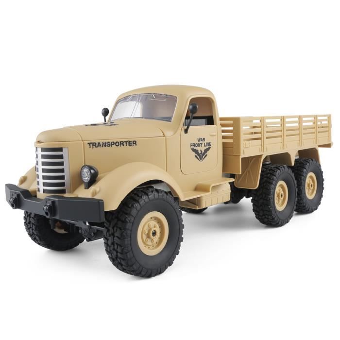 Thole RC Voiture Camion Militaire Vert 6WD 1/16 Scale Véhicule