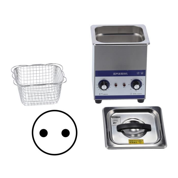 Sonew machine de nettoyage à ultrasons Nettoyeur à ultrasons 2L Mini  machine à laver de nettoyage de bijoux dentaires JP-010
