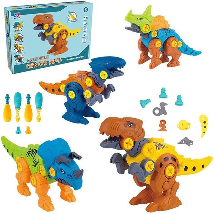 Kit Bricolage Dinosaure En Bois - 18 Pièces Avec Peintures - Pour Enfants 4 à 9 Ans - 6 Modèles De Dinos à Assembler Et Décorer