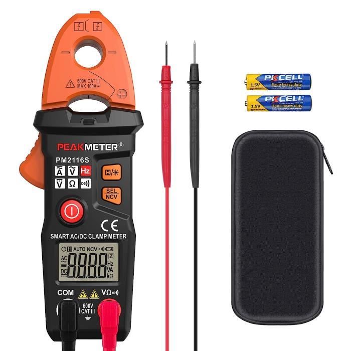 Pince Multimètre Numérique AC/DC - Mesure Ampèremétrique - Outil électrique De Base - Neuf