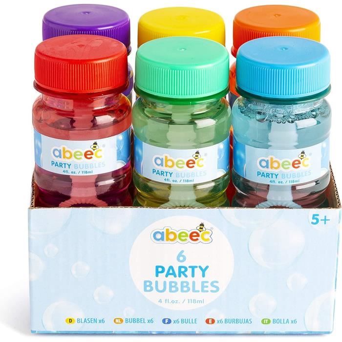 Kit de bulles de savon pour enfants - Bâton à bulles de savon - Pour l'intérieur et l'extérieur