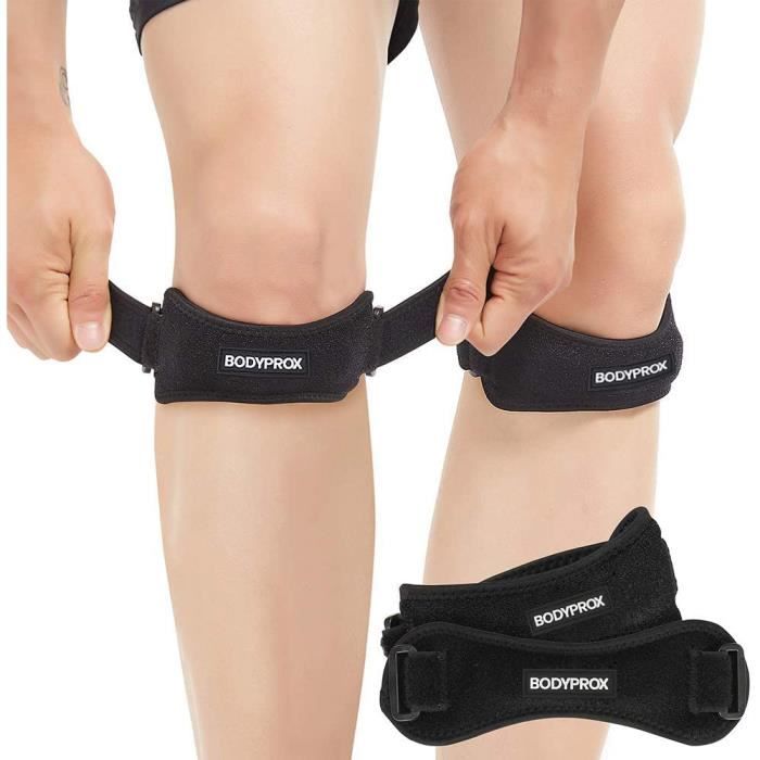 Lot De 4 Sangles De Soutien Rotulien - Bande Genou En Silicone, Diam. 7,5 Cm - Pour Course, Basket, Sport, Protection Genou