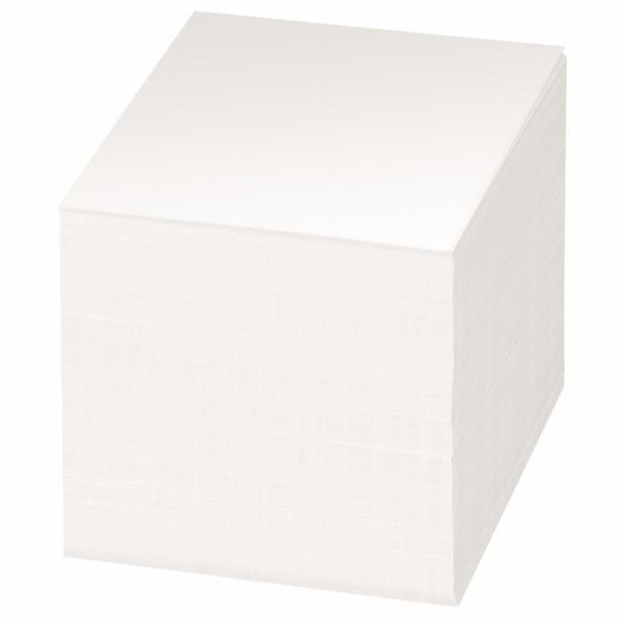 Herlitz Recharge Bloc-Mémo 700 Feuilles 9x9cm - Blanc - Pour Bloc-Note Plastique