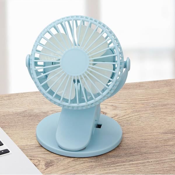 USB Ventilateur avec Clip 1200mAh Batterie Rechargeable Rotatif Ventilateurs Portable pour Poussettes Gymnases Bureau Voiture Cadeau - Swarey