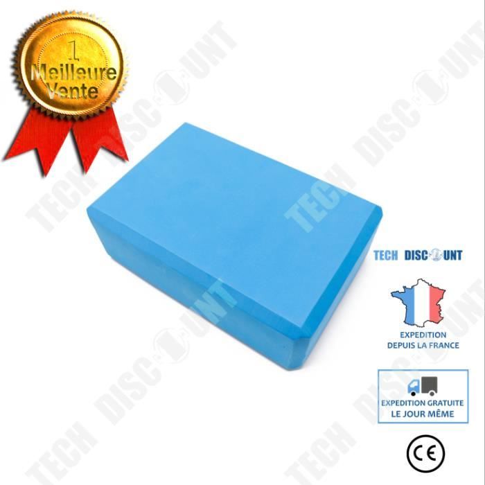 SportVida Bloc De Yoga En Mousse EVA Bicolore – Accessoire Pour Yoga, Fitness Et Pilates – Léger, Antidérapant, Env. 23x15x10 Cm – 290 G