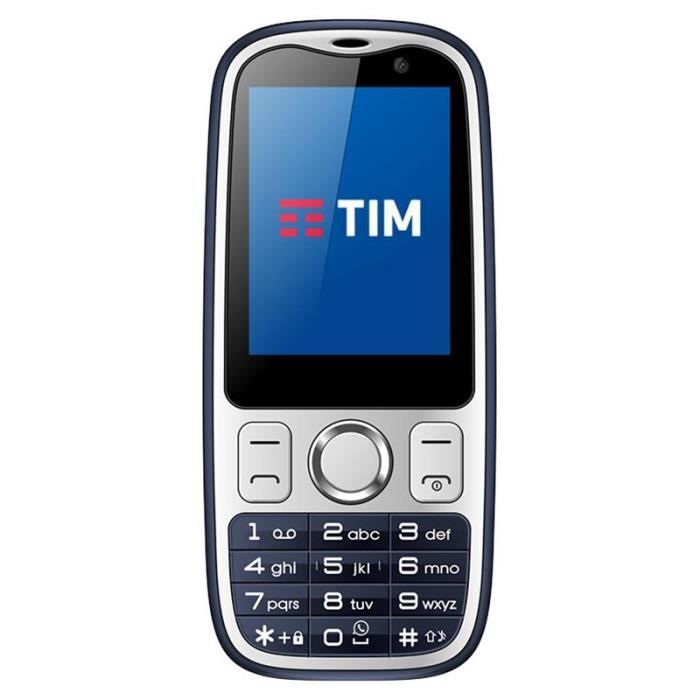 Téléphone portable - TIM - Easy 4G - 32 Go - Bleu - Lecteur dempreintes digitales