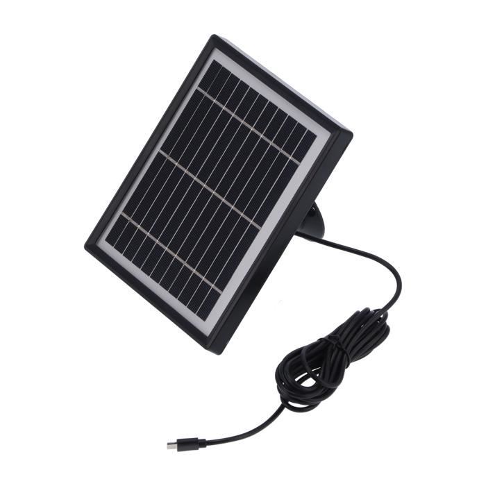 TMISHION Chargeur solaire Alimentation d'énergie monocristalline de panneau  solaire de panneau solaire de 5.5V 3.3W pour la caméra - Cdiscount Bricolage