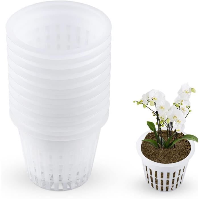 Lot De 150 Pots De Fleurs En Plastique Pour Semis De Fleurs - 12 Cm