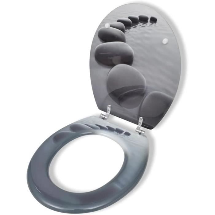 Abattant WC,Lunette Toilette, Siège WC, Standard pour Toilettes CONNECT