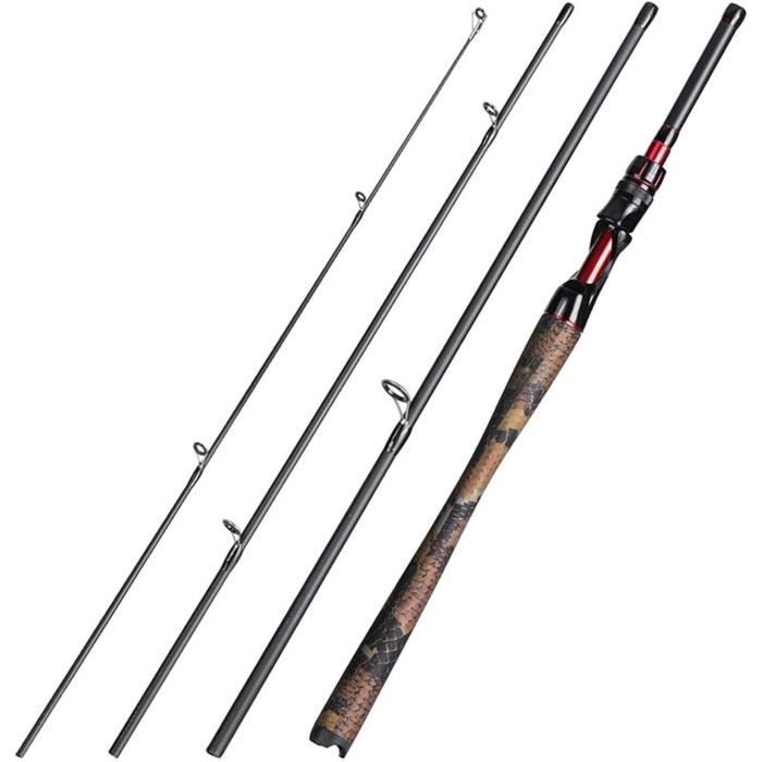 Canne à Pêche Spinning/Casting 2 Sections Ultra-Légère (UL) - Action Rapide - Poids Leurres 1-9g - Parfaite Pour Le Lancer Léger