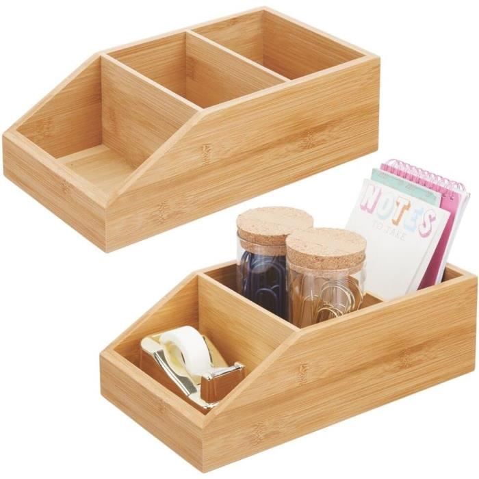 Grande Boîte En Bambou Verrouillable - Avec Serrure à Code, Plateau Et Contenants En Verre - Rangement Sécurisé Idéal Pour Objets De Valeur
