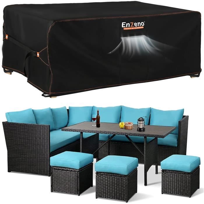 Housse De Protection Pour Meubles De Jardin - Tissu Oxford 420D Imperméable Anti-UV - 150x90x80 Cm Avec évent