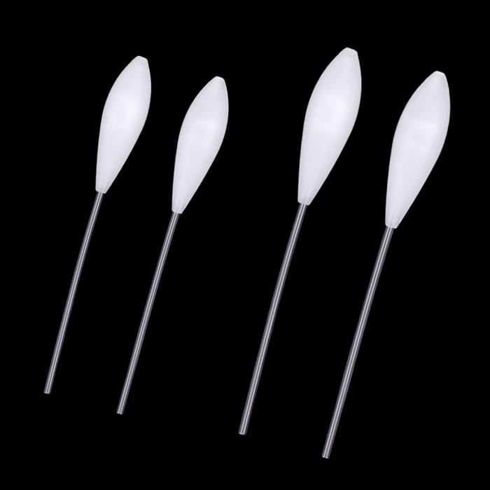 10 Flotteurs De Pêche En Bois - Bouées 1.5G/9.5CM Pour Pêche Verticale, Sensibles Et Durables
