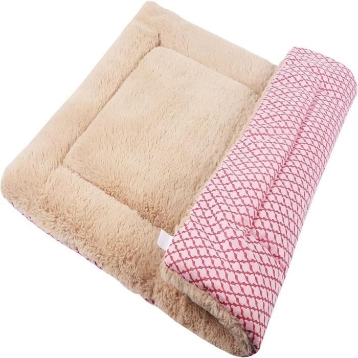 Meilleurs prix pour Matelas pour Chien, Matelas pour Animaux De Compagnie, Couverture De Chien XZ014 (M (75 55CM), Short Plush Pink)