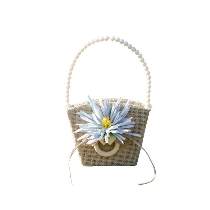 YOSOO Panier De Fille De Fleur De Mariage Panier De Fleurs Portable En