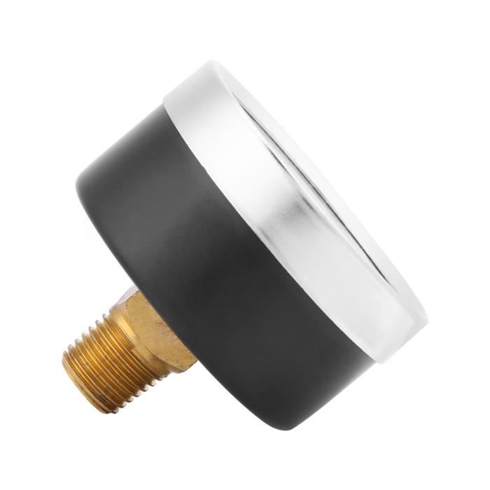 Mini Manomètre 0-4 Bar / 0-60 Psi – Jauge De Pression Précise NPT 1/4" Pour Air, Eau, Huile – Compact & Robuste