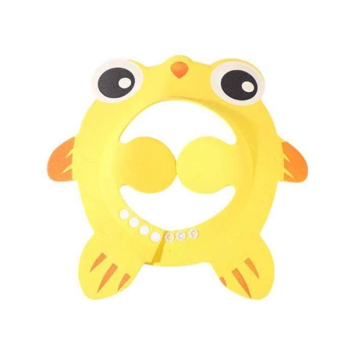 Visière De Bain Enfant Ours - Protège Yeux Et Oreilles De L'eau, Taille Ajustable 32-52 Cm, De 0 à 15 Ans