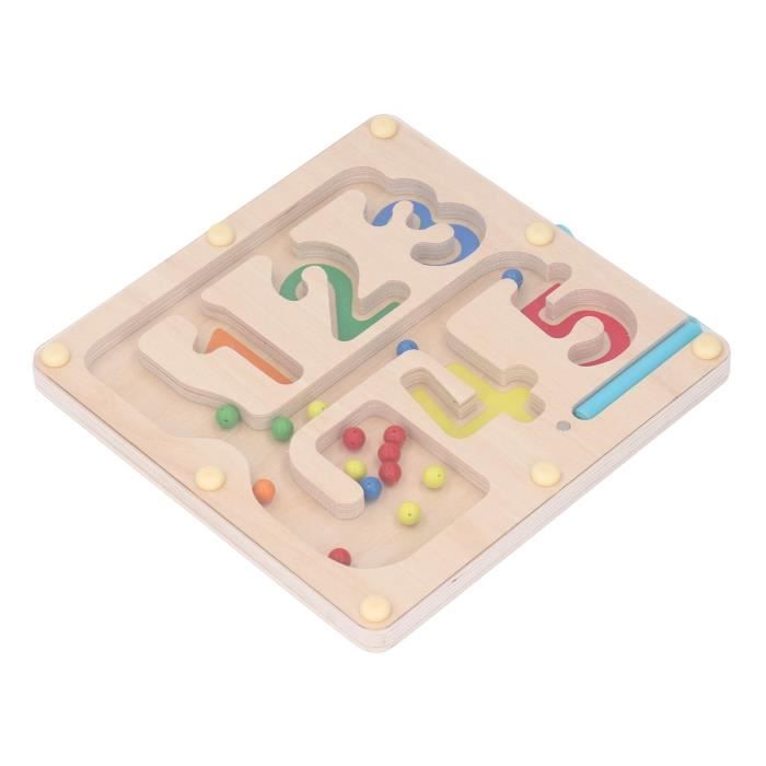 Puzzle Magnetique Zerodis Jeu De Tri Magnétique Des Couleurs Labyrinthe Dedes Couleurs Magnétique En Bois Jouet Jeux Montessori