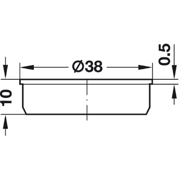 5x CACHE ROND A CLIPSER PLASTIQUE BLANC BOUCHON PROTECTION TROU MEUBLE MUR  CLOISON (Ø14mm) : : Bricolage