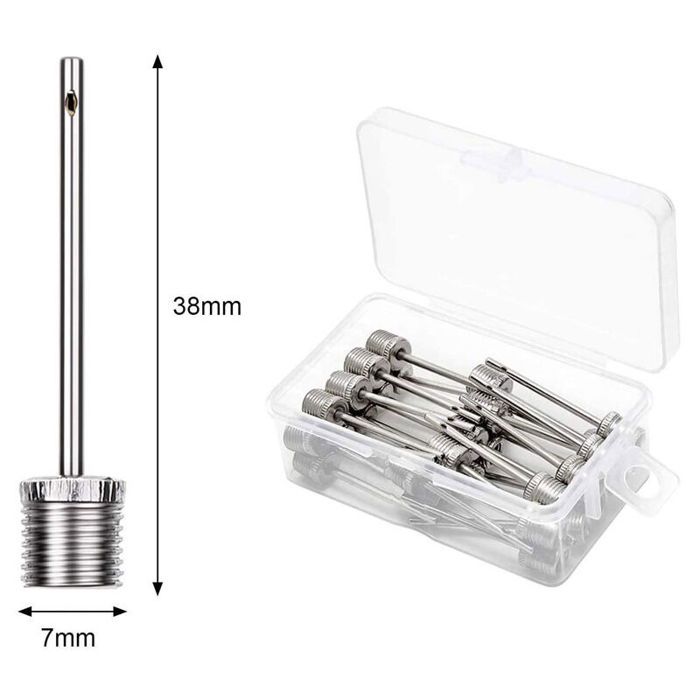 LuLiyLdJ Lot De 6 Aiguilles De Gonflage Pour Ballon – Métal Galvanisé, Anti-Rouille – Compatible Tous Types De Pompes