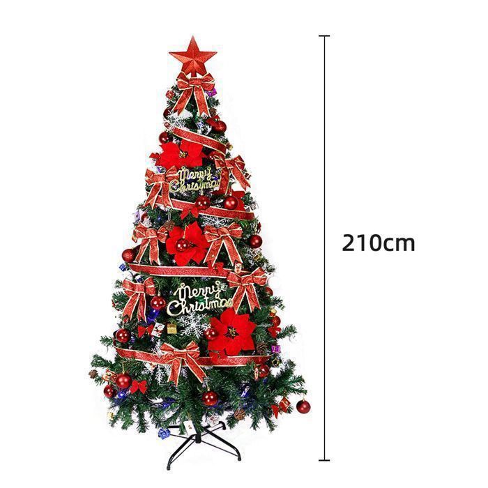 Balconera Un Sapin De Noël Artificiel De 140 Cm Avec 11 Baies Rouges, 358 Branches Et 100 Lumières LED Blanc Chaud | Leroy Merlin