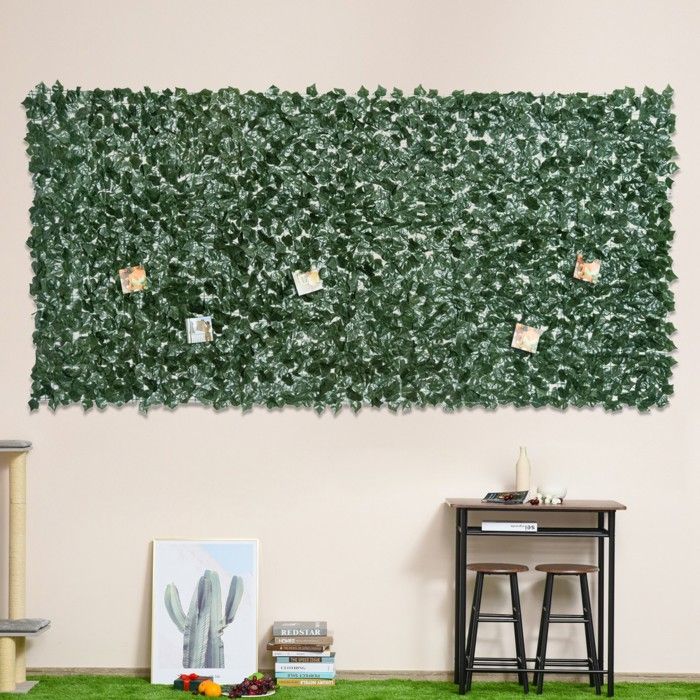 Haie Artificielle Brise-vue Vert Foncé 300x150cm Décoration Balcon ...