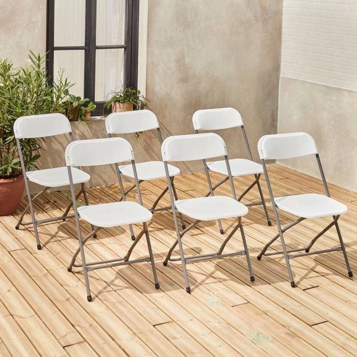 Table pliante avec 6 chaises «Fiesta»