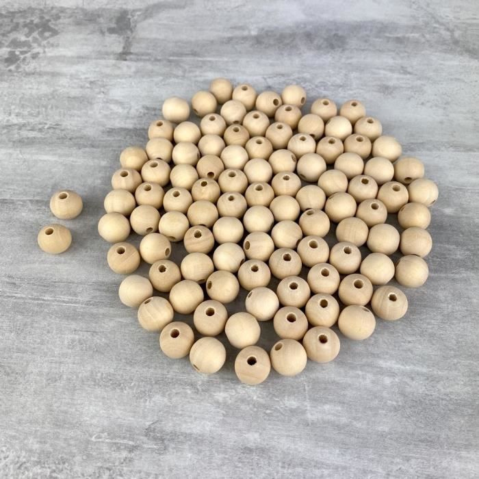 Perles Rondes En Bois, 20 Mm | Mercerie Et Tissus