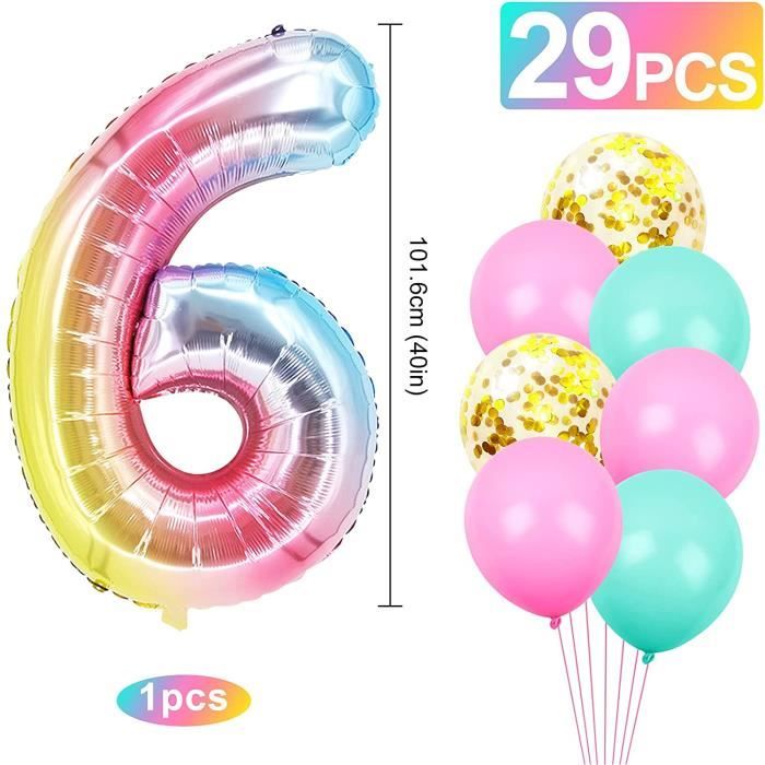 Ballon géant rose vif 26 en forme de chiffre – 101,6 cm | Ballon rose vif  26 ans | Décorations de 26e anniversaire pour filles | Ballon rose chiffre