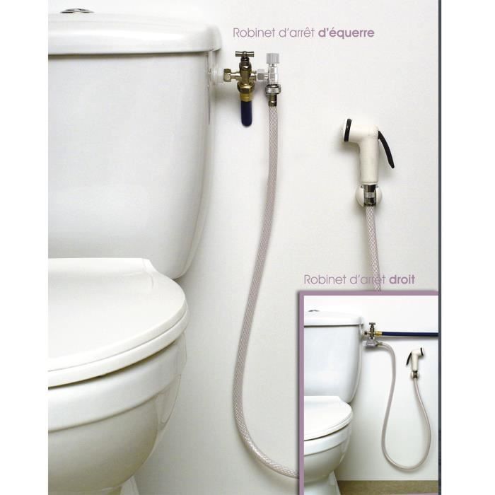 Kit Douchette Hygiene WC + raccord Rapide - Cdiscount Bricolage