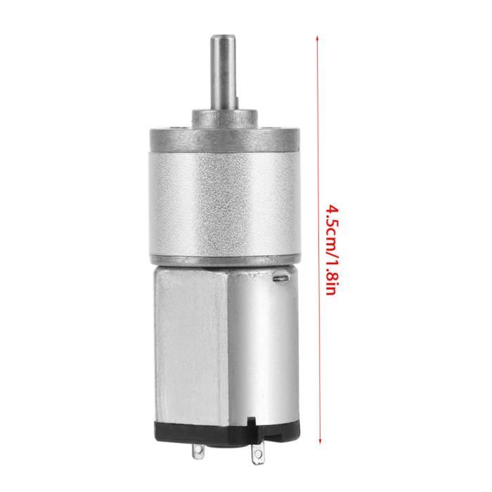 TT Motor DC 3-6V – Moteur à Engrenages 1:90 Double Axe – Tout Métal – Pour Voiture Intelligente Et Jouets DIY